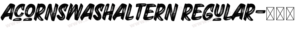AcornSwashAltern Regular字体转换